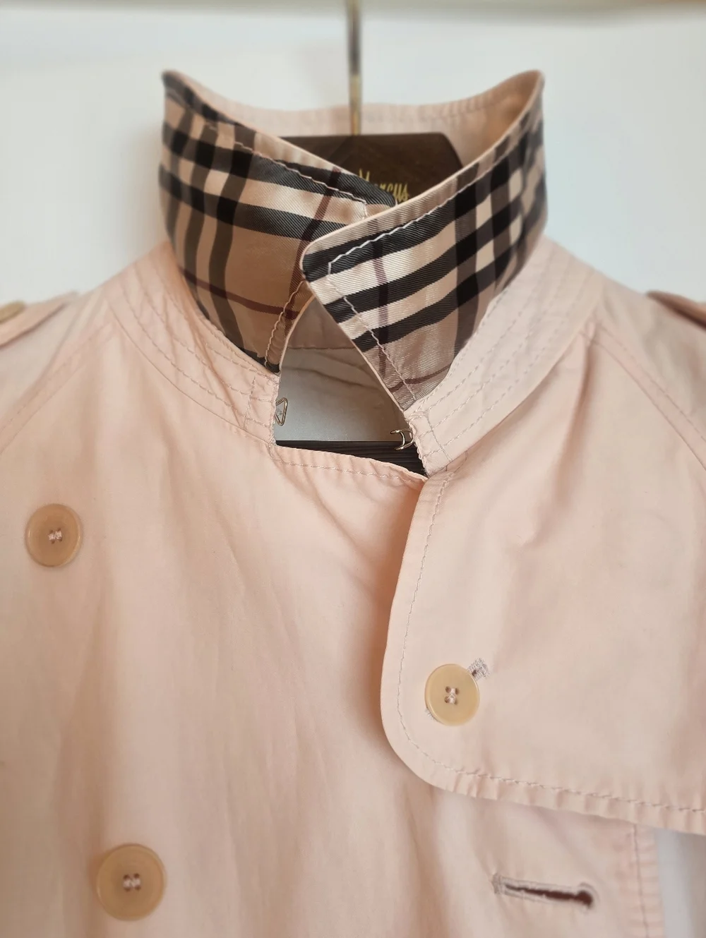 Burberry PINK Rain Coat Size 8 - Picture 14 of 16
